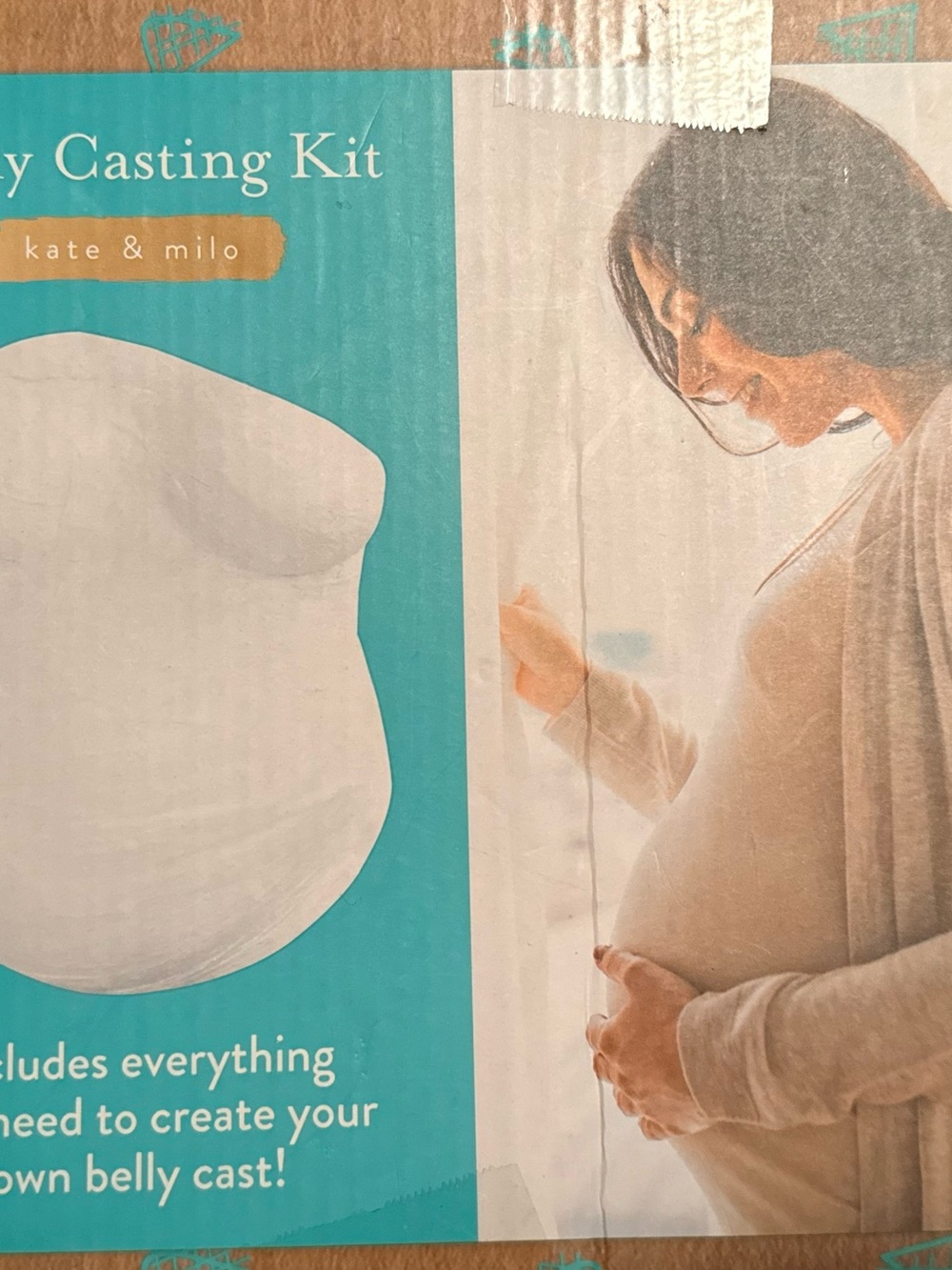White Belly Casting Kit for Maternity Keepsake
